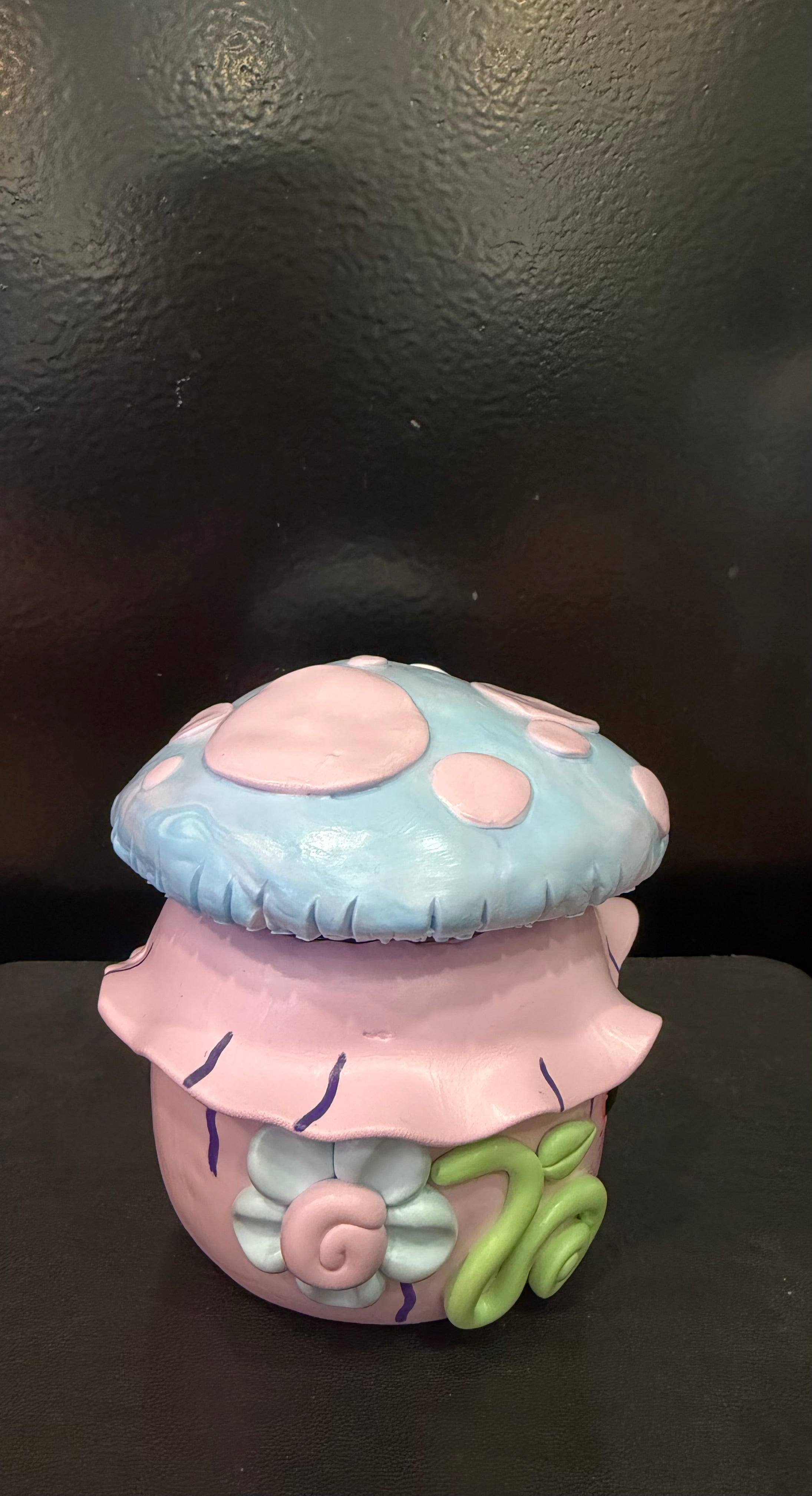Pink Mushroom Smoke Jar