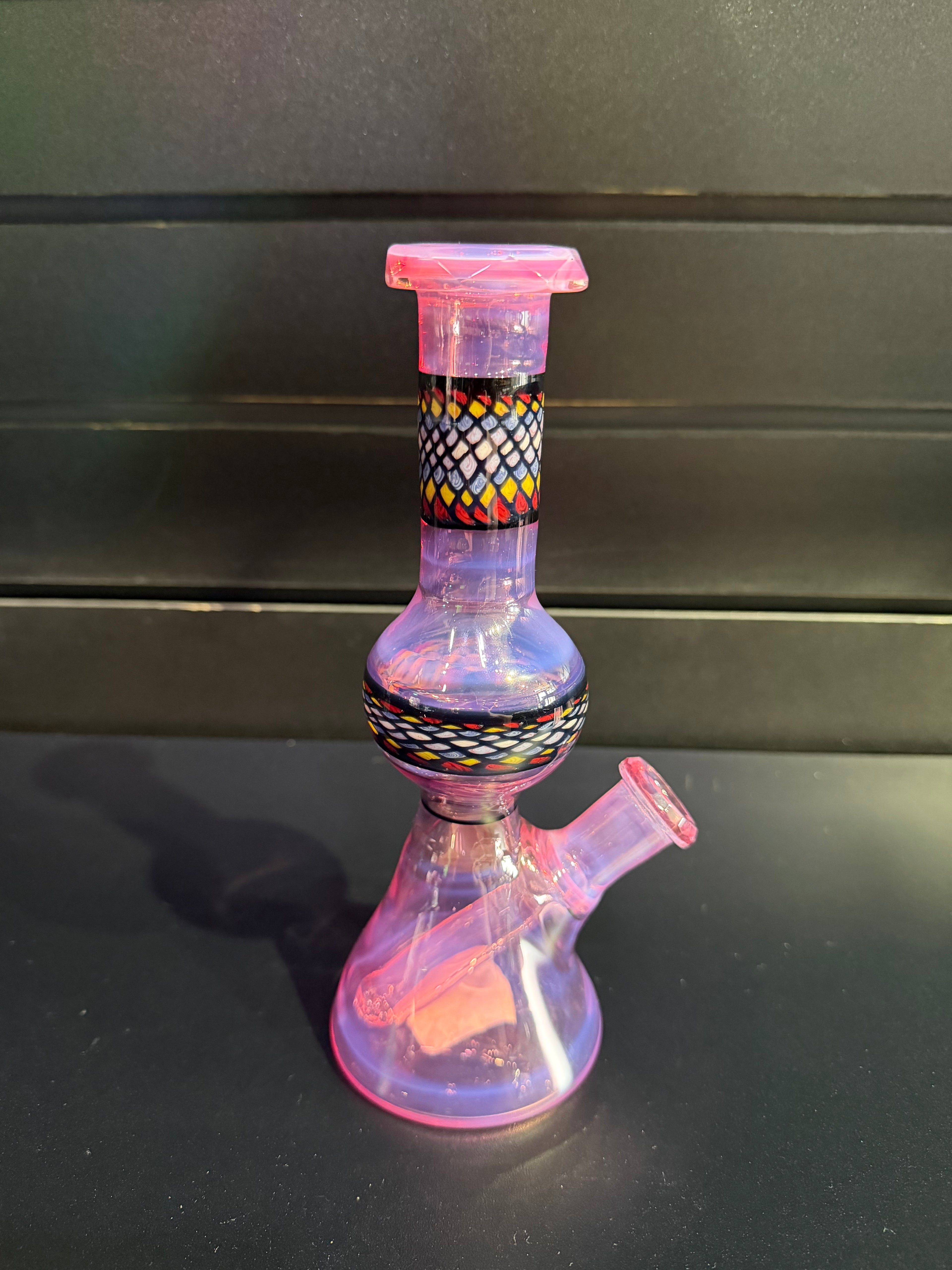 SHIPLEY GLASS 14MM MINI TUBE NS KARMALINE FILA W/ FACETS