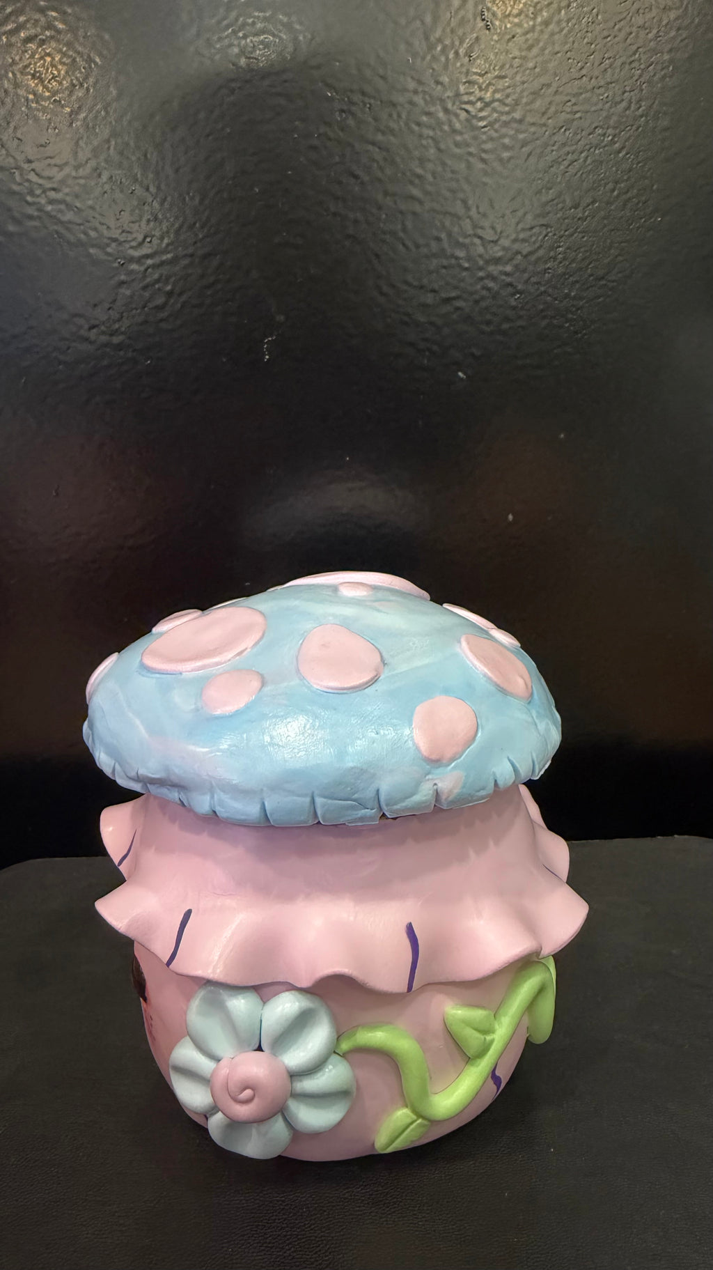 Pink Mushroom Smoke Jar