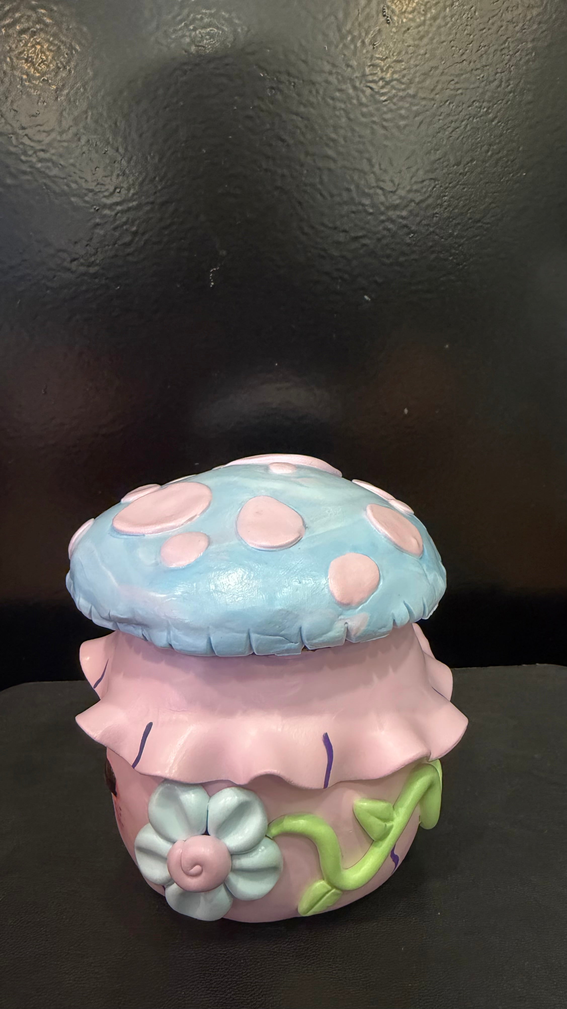 Pink Mushroom Smoke Jar