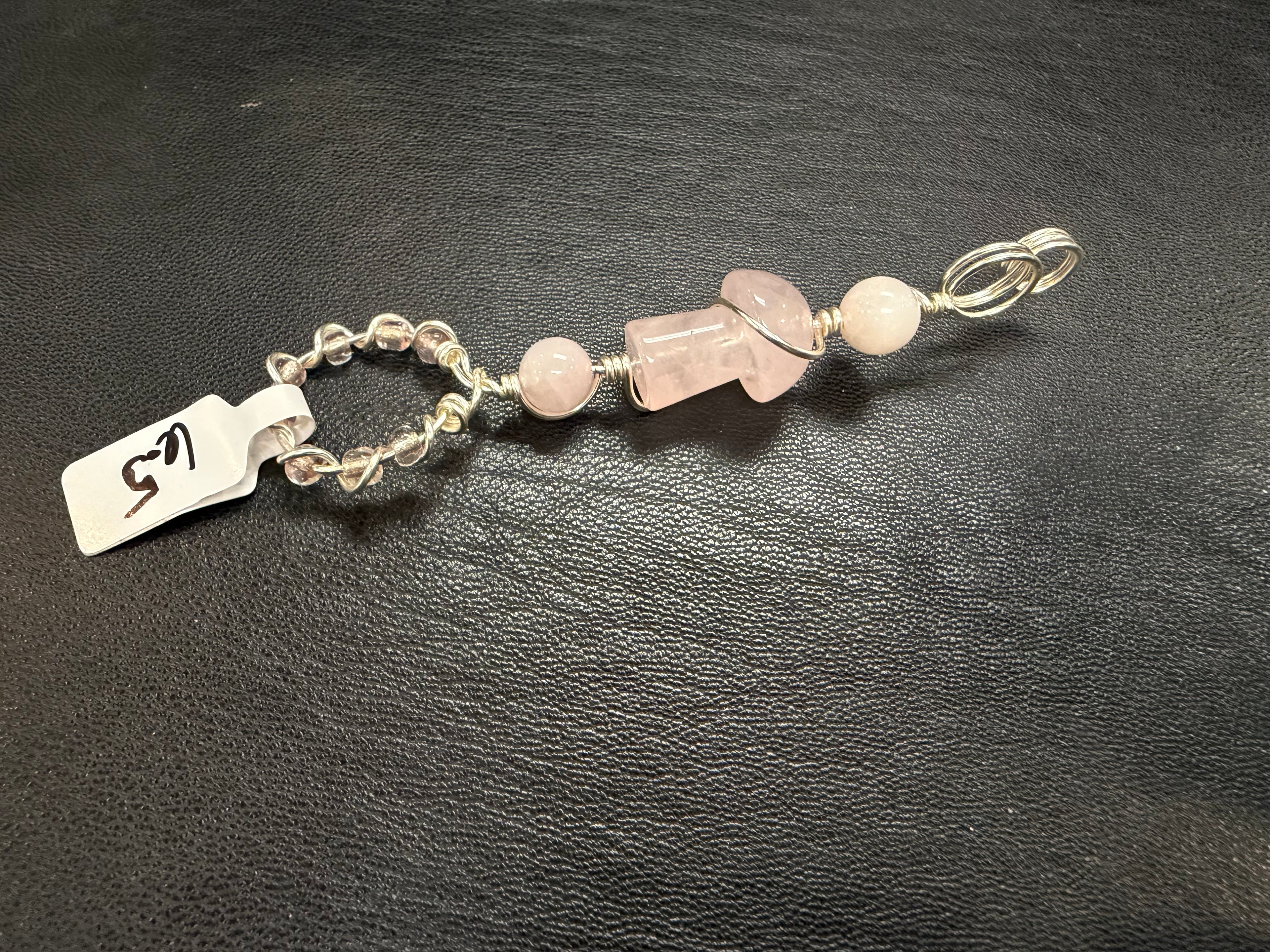 Pink Mushroom & Silver Sesh Key