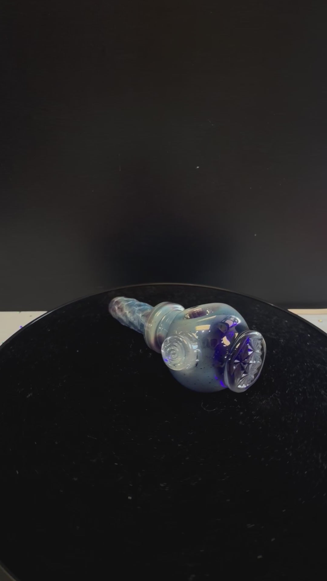 Stoke Glass Blue Spoon