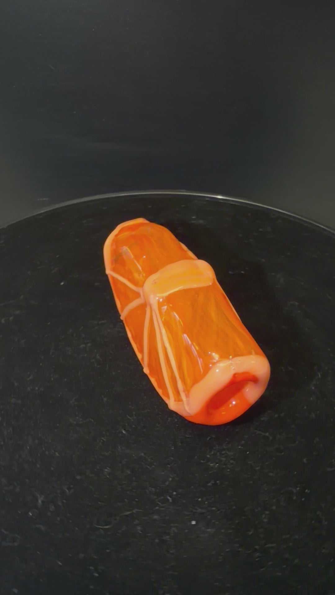 Boots Glass Orange Slice Pipe