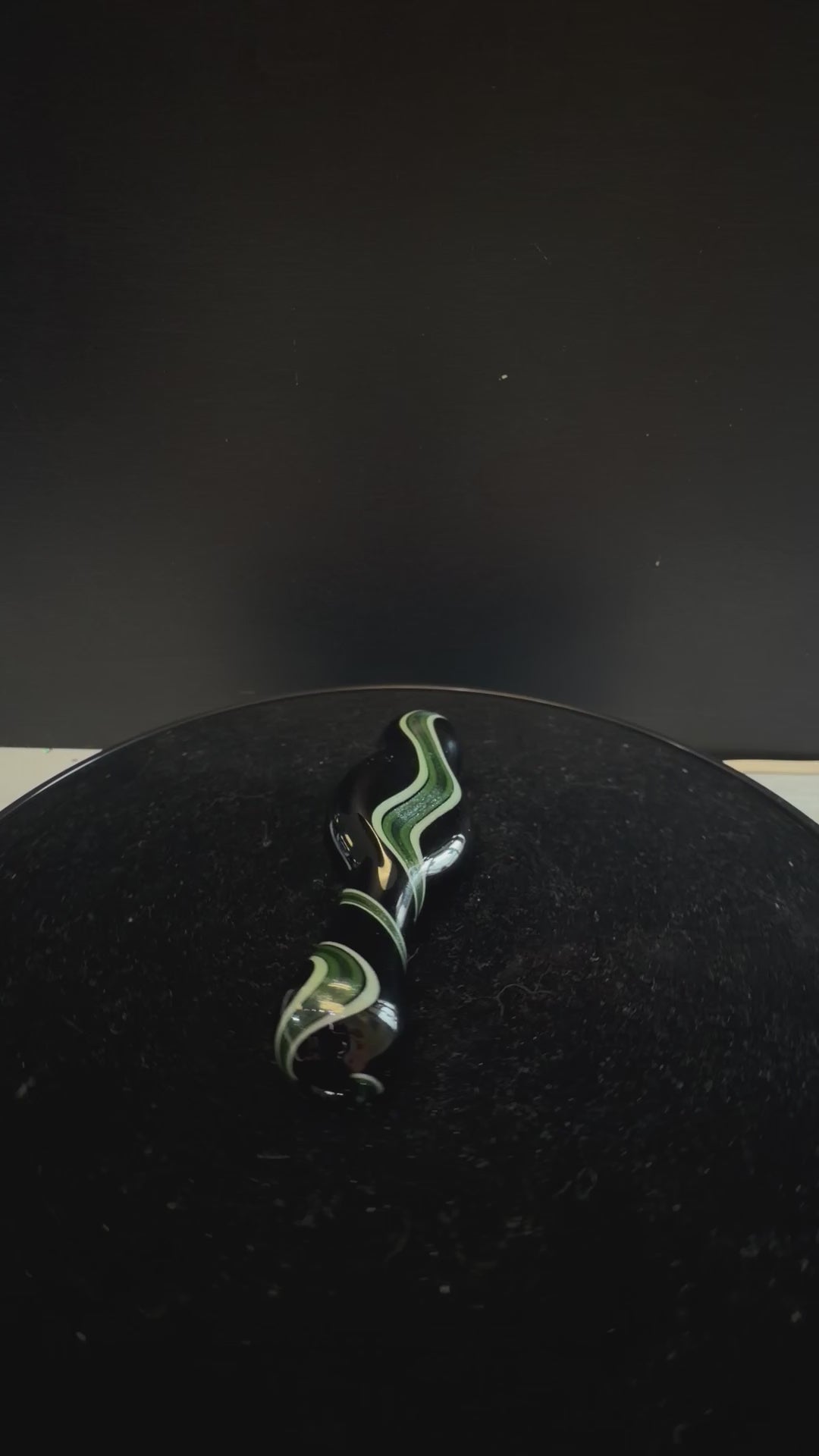 Matty White Chillum- Green, Silver, & White