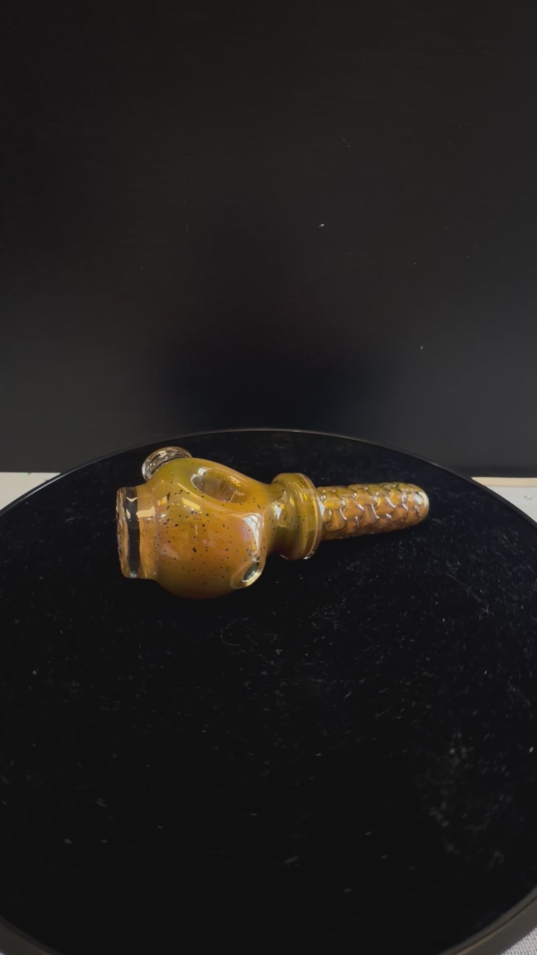 Stoke Glass Amber Spoon