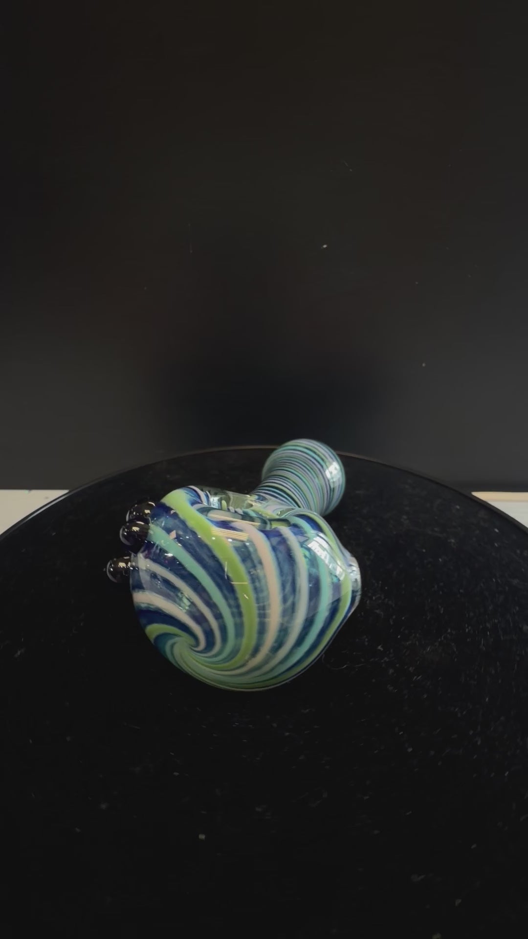 Queen B Glass Worked Spoon